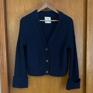 Abercrombie & Fitch Deep Blue Women's Cardigan